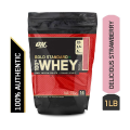 optimum nutrition on 100  whey gold standard delicious strawberry 2lb 
